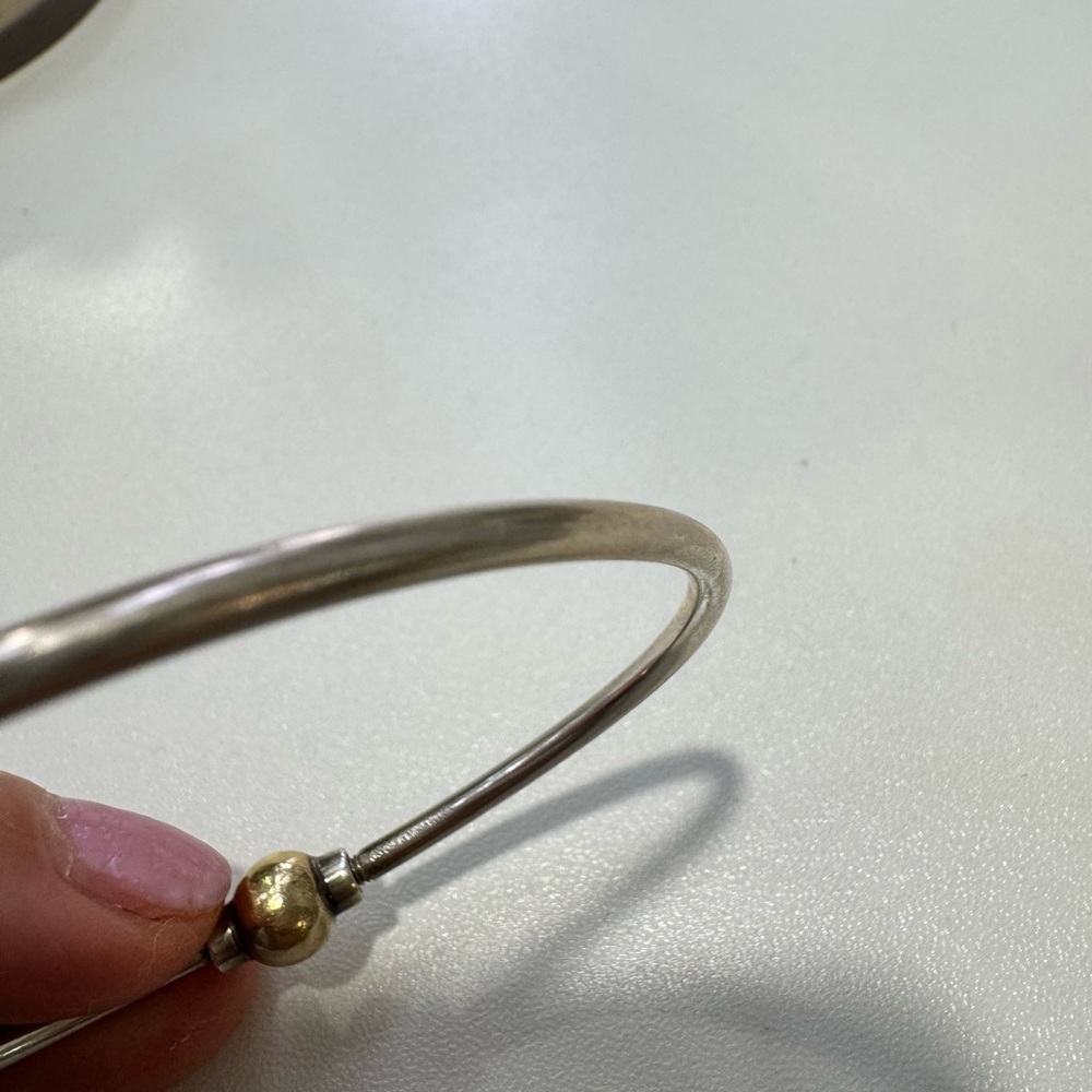 Cape Cod Silver and Gold Bead Bracelet size 6.5 - Picture 8 of 8